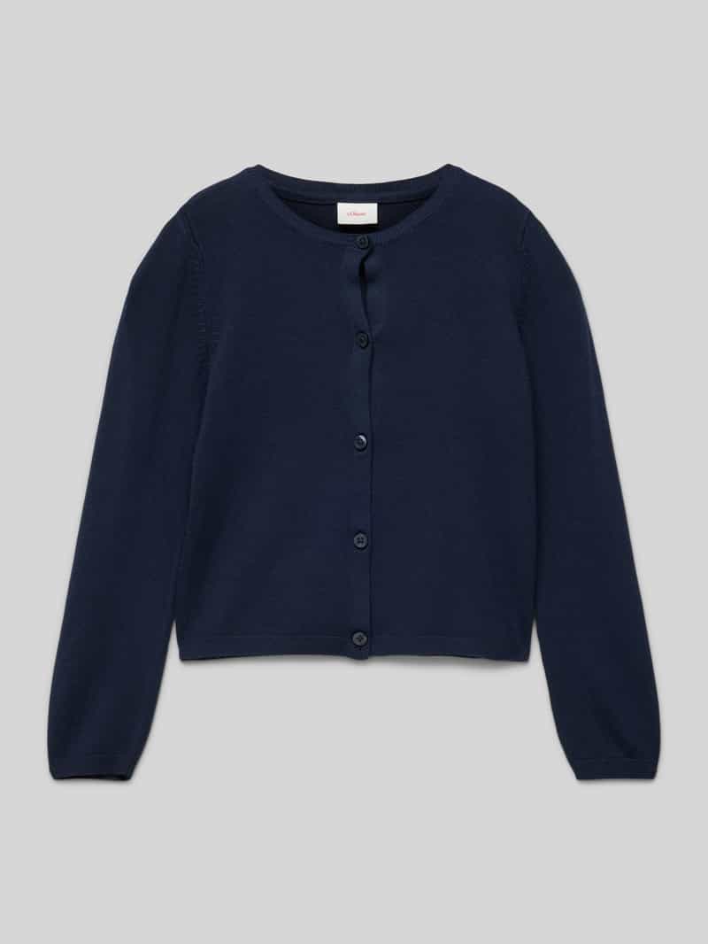 Sweter rozpinany z prążkowanymi ściągaczami