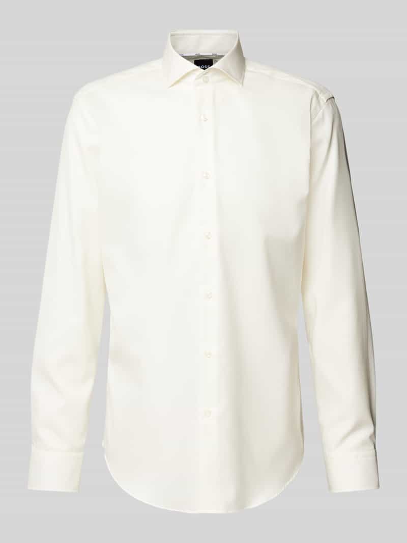 Koszula biznesowa o kroju regular fit z kołnierzykiem typu cutaway model ‘Joe’