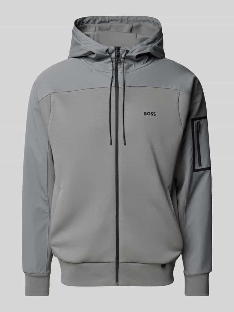 Bluza rozpinana z nadrukiem z logo model ‘Sariq’