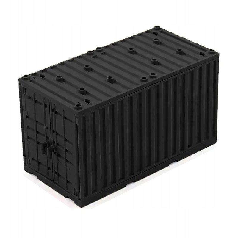 Zestaw Klocków dla Dzieci KONTENER Wojskowy klocki Kreatywne kolor Czarny