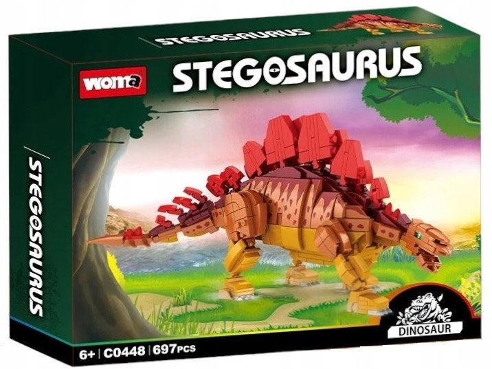 Klocki / Stegosaurus / Stegozaur / Dinozaur / 697 elementów