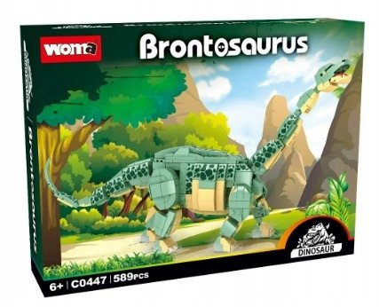 Klocki / Brontosaurus / Brontozaur / Dinozaur / 589 elementów
