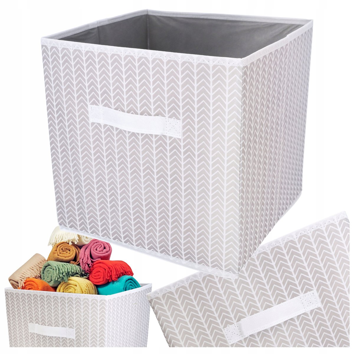 Organizer Do Szafy Tekstylny Pojemnik 31X31X31 Na Ubrania Skarpety Spodnie
