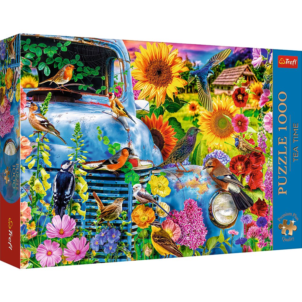 Trefl, Tea Time, Puzzle, Wiejska sielanka: Śpiewające Ptaki, 1000 elementów