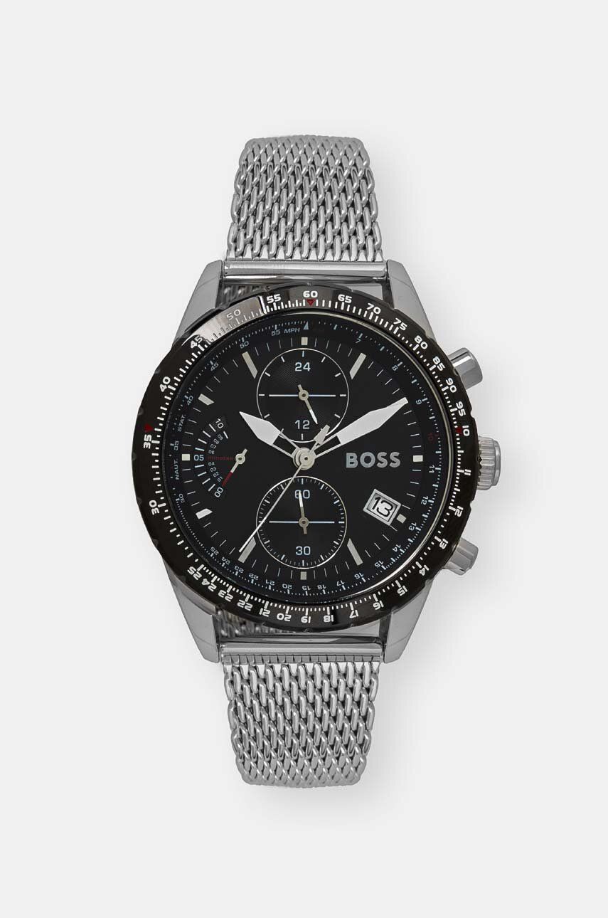 BOSS zegarek męski kolor srebrny 1513886 - Boss