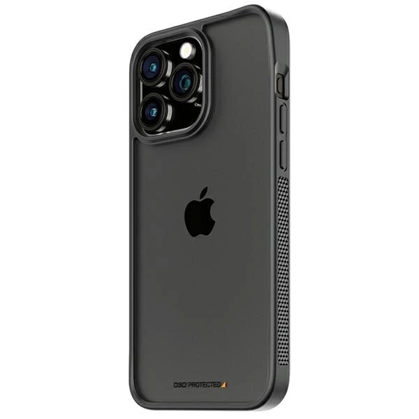 Etui PanzerGlass ClearCase na iPhone 15 Pro Max z certyfikatem Military Grade - przezroczysto-czarne