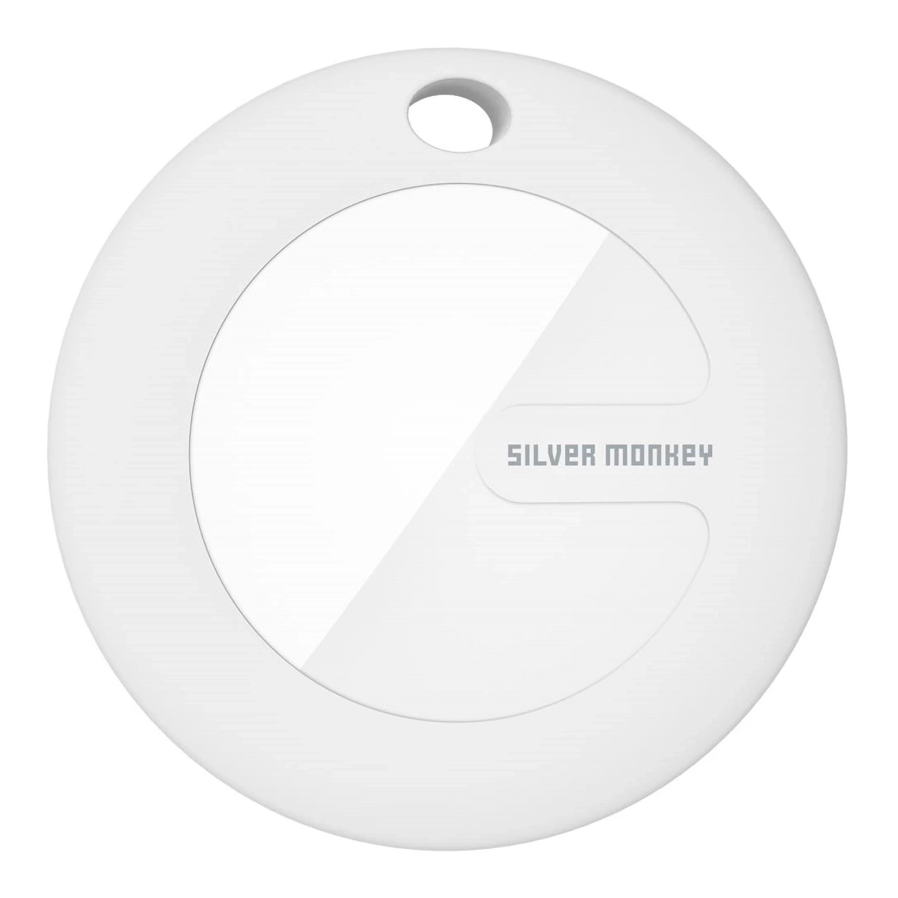 Lokalizator Silver Monkey Tag kompatybilny z Apple FindMy - biały