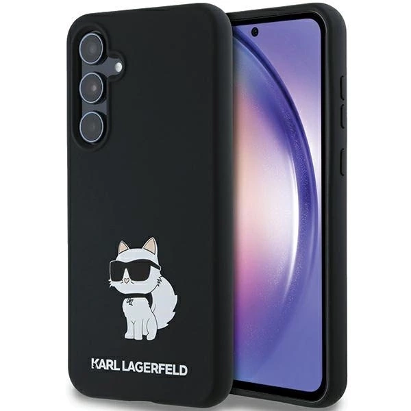 Etui Karl Lagerfeld Silicone Choupette na Samsung Galaxy A55 - czarne