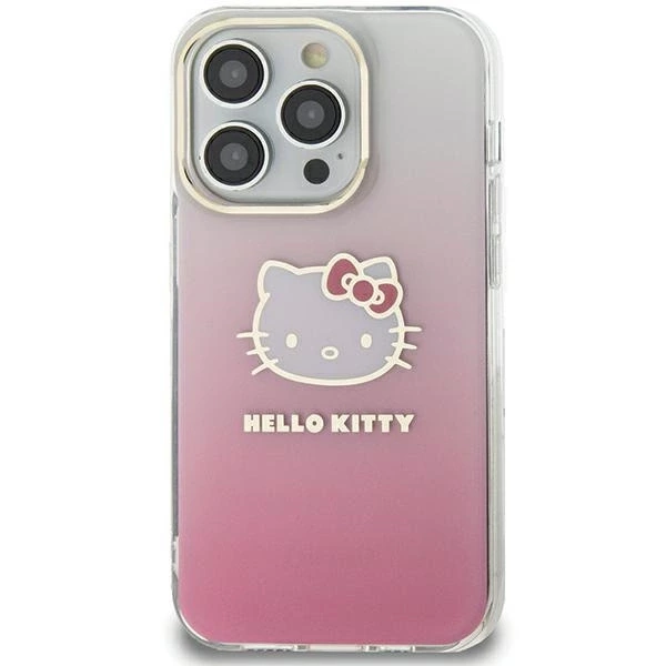 Etui Hello Kitty IML Gradient Electrop Kitty Head na Samsung Galaxy A55 - różowe