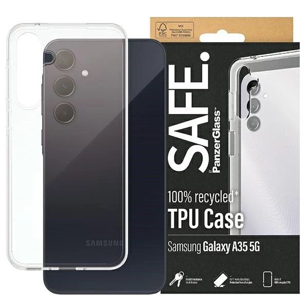 Etui SAFE by PanzerGlass na Samsung Galaxy A35 5G - przezroczyste