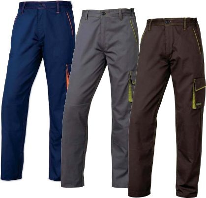 Delta Plus Spodnie robocze kolor biało-szary rozmiar S M6PANBCPT M6PANBCPT