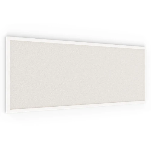 Tablica korkowa biały kolor korka 100x40 cm rama drewniana lakierowana BIAŁA