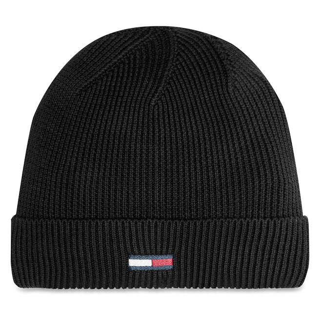 Czapka Tommy Hilfiger Elongated Flag AW0AW16777 Czarny