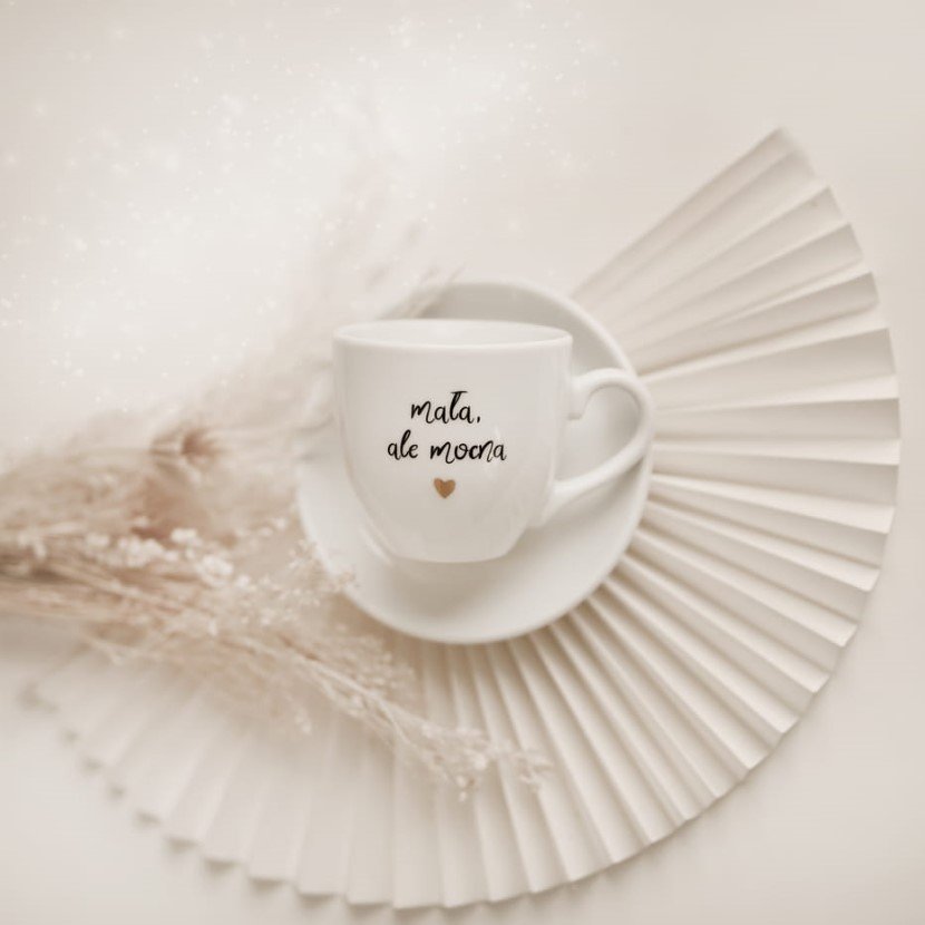 Filiżanka 100 ml espresso ze spodkiem - Mała ale mocna