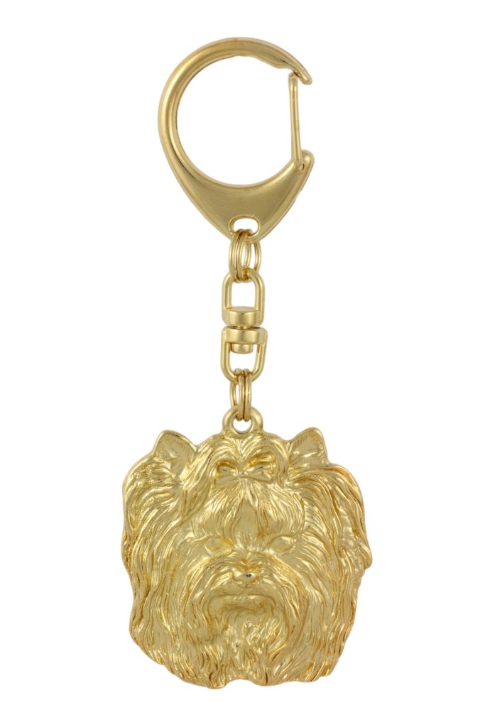 Yorkshire Terrier, York, Jork, Yorkie I - pozłocony brelok do kluczy z psem, ozdoba torebki, luksusowy dodatek marki Art-Dog