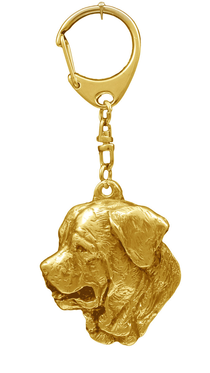 Tosa Inu, Tosa-inu, Mastif japoński - pozłocony brelok do kluczy z psem, ozdoba torebki, luksusowy dodatek marki Art-Dog