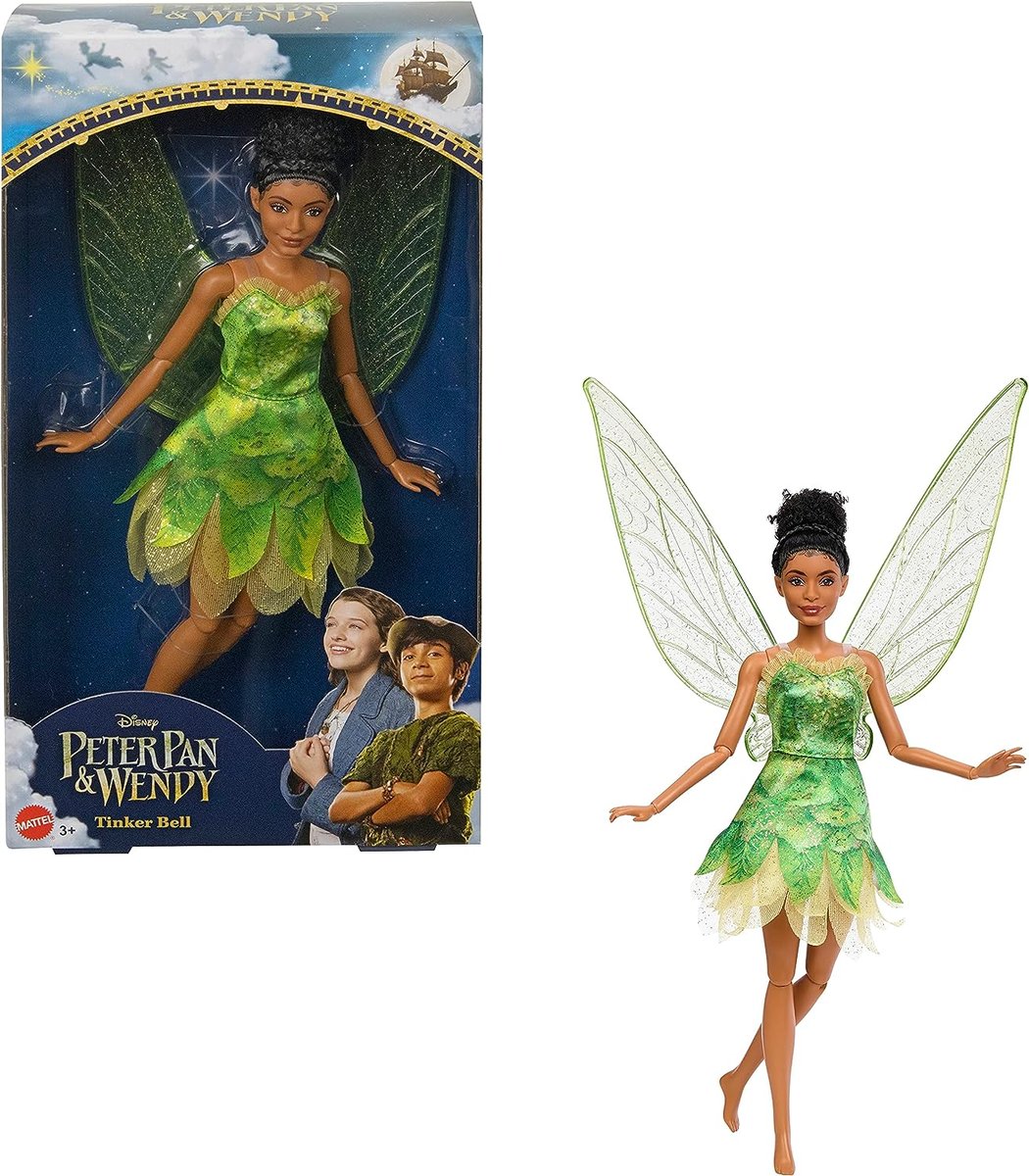 Mattel Disney Dzwoneczek Lalka wróżka z BAJKI PIOTRUŚ PAN TINKER BELL
