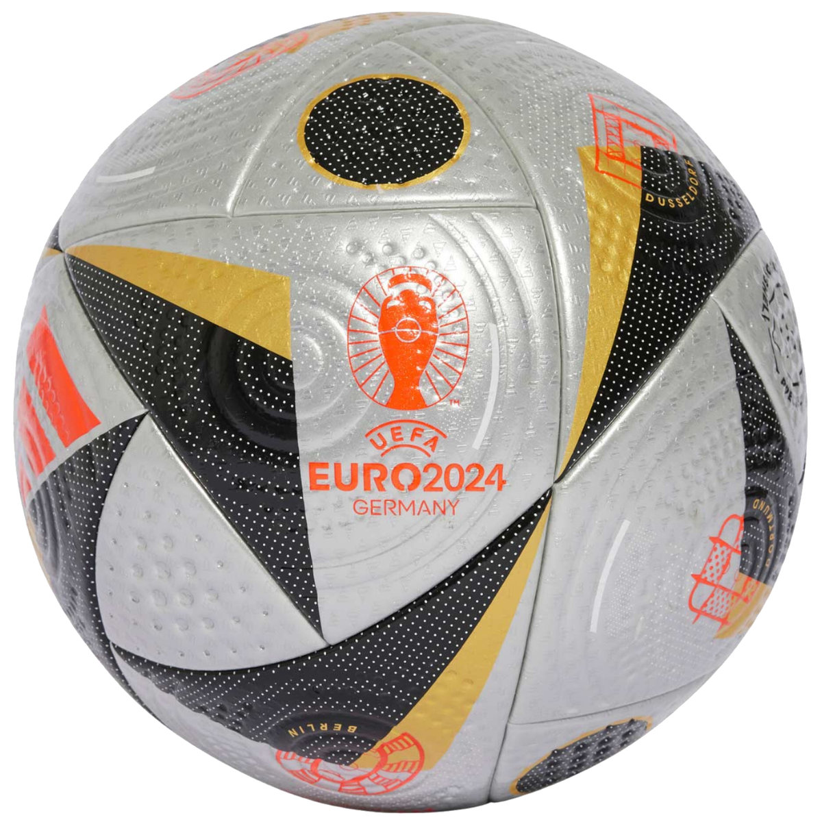 adidas Fussballliebe Finale Euro 2024 FIFA Quality Pro Ball IS7436, unisex, piłki do piłki nożnej, Srebrne