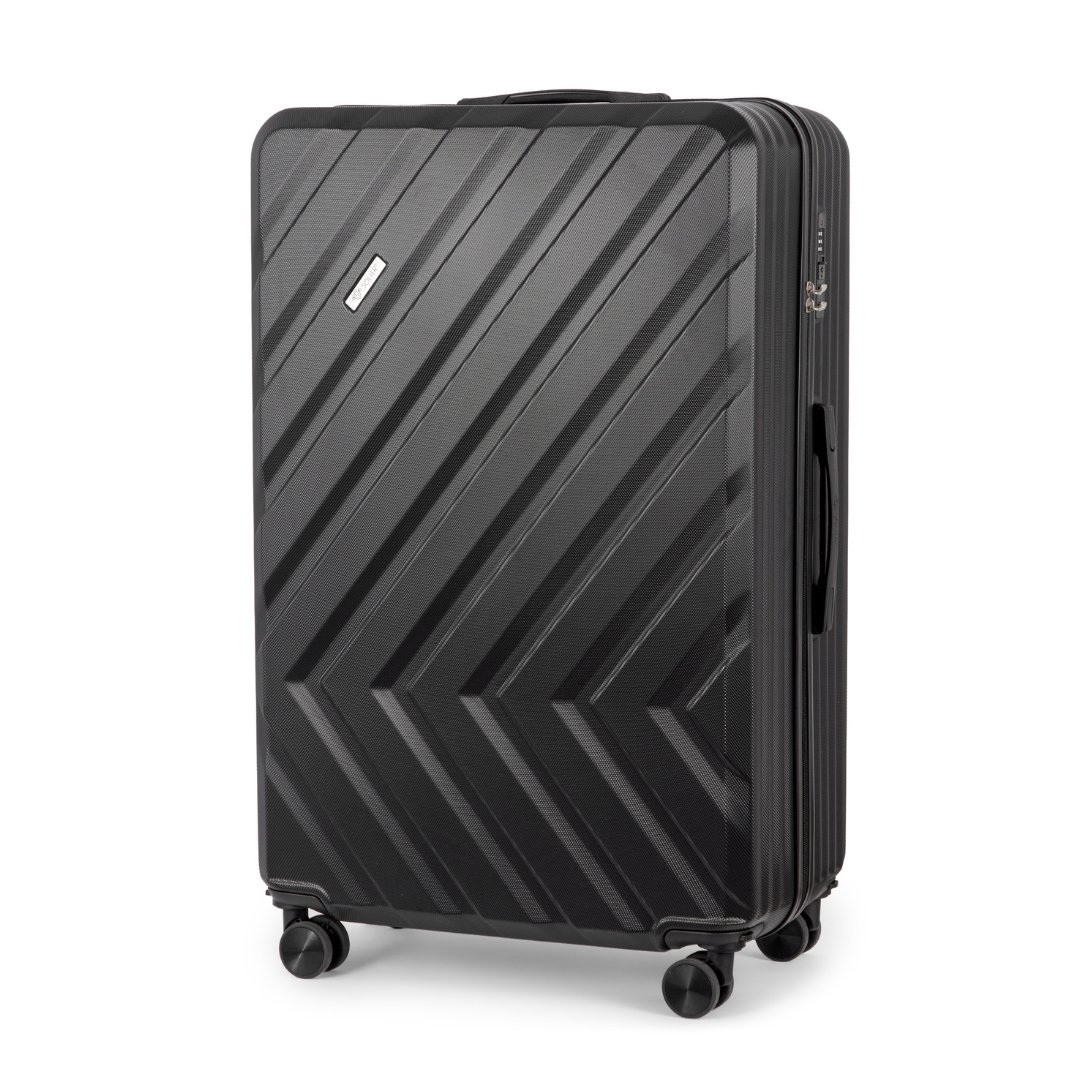 Walizka średnia podróżna M czarna bagaż 24