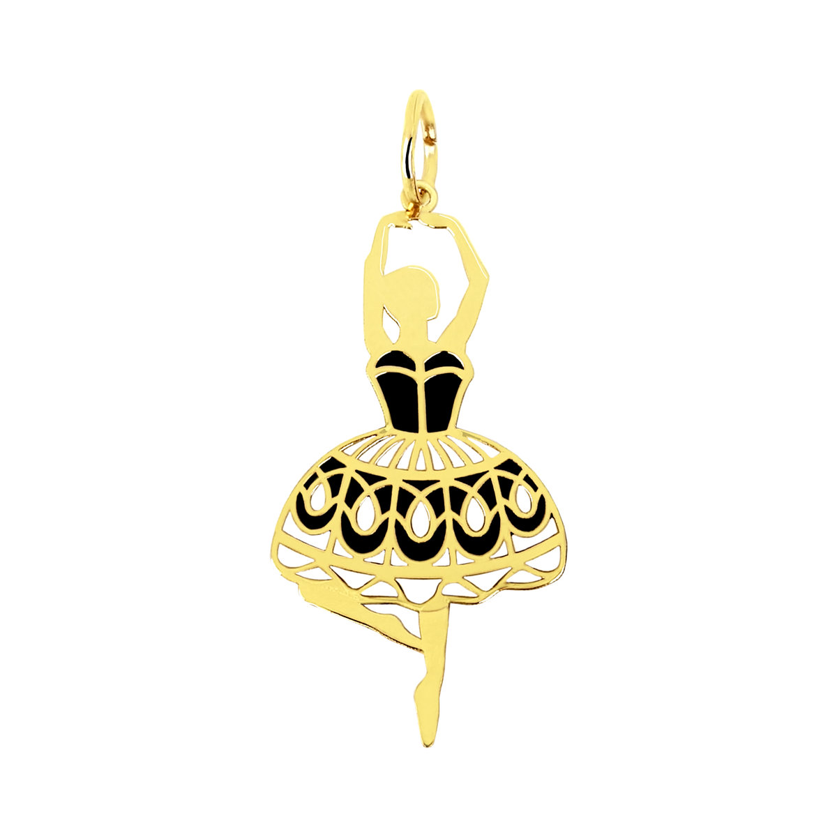 Złota zawieszka do łańcuszka baletnica pr. 585
