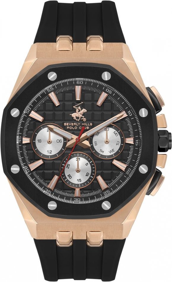Zegarek męski BEVERLY HILLS BP3624X.851 czarny fashion