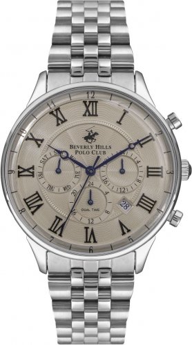 Zegarek męski BEVERLY HILLS BP3237X.340 stalowy fashion na prezent