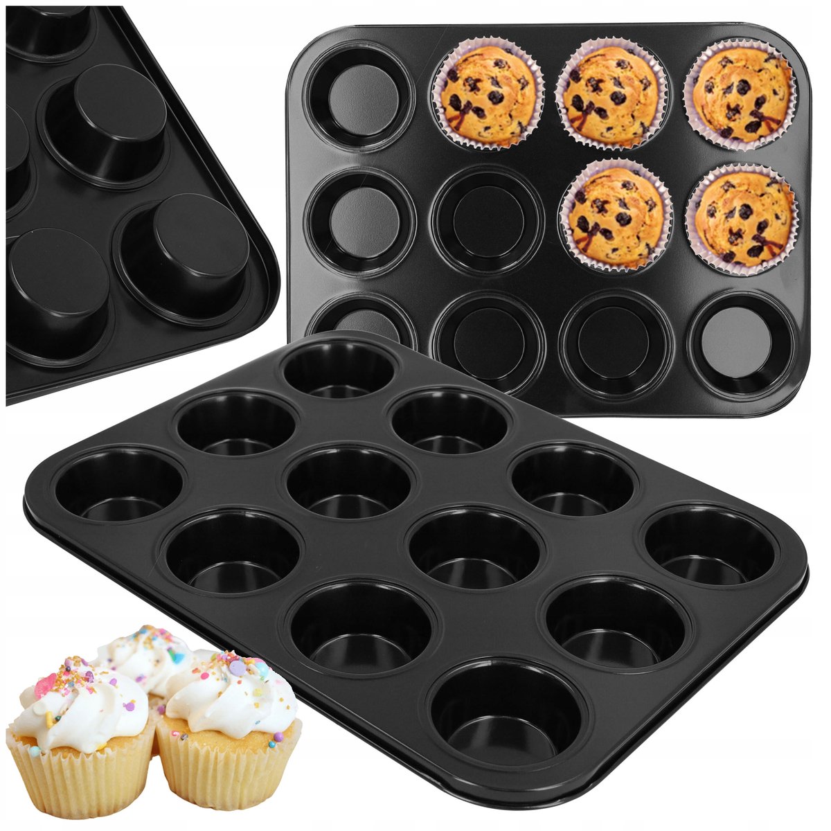 Forma Do Muffinek Foremki Forma Do Pieczenia Babeczki Blacha X12 Muffin