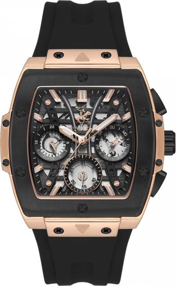 Zegarek męski BEVERLY HILLS BP3628X.851 czarny fashion