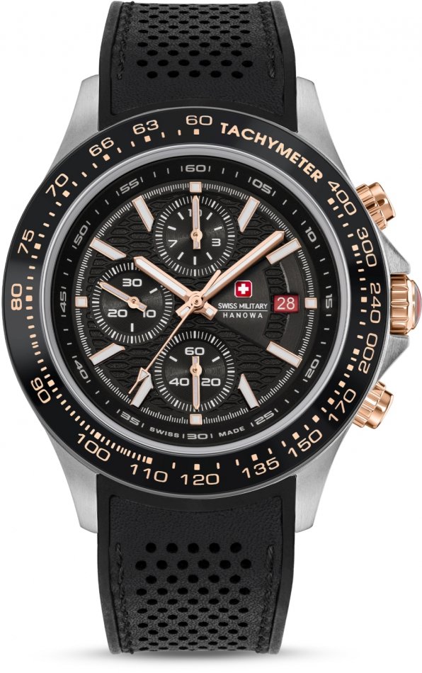 Zegarek męski SWISS MILITARY SMWGO0003401 czarny sportowy