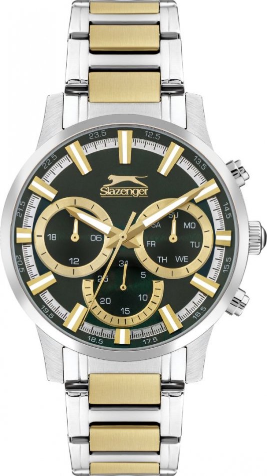 Zegarek męski SLAZENGER SL.09.2294.2.02 zielony fashion na prezent