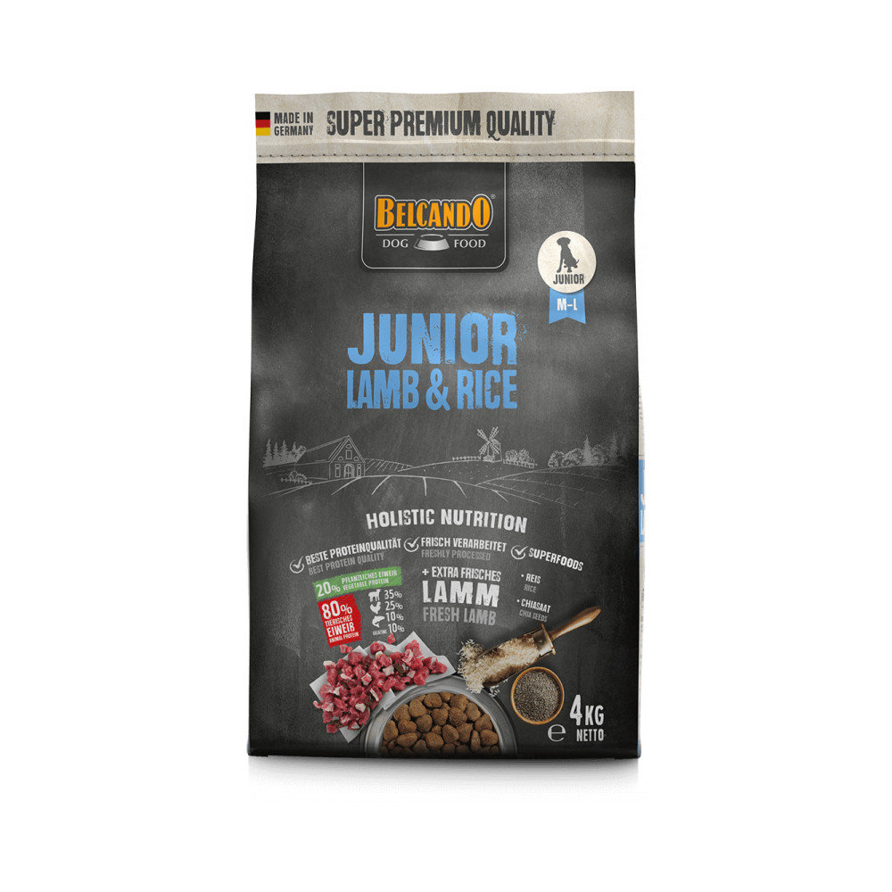 Belcando Junior Lamb & Rice Sucha karma dla psów jagnięcina i ryż 4kg