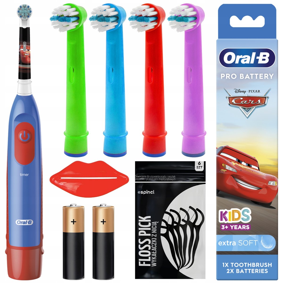 Szczoteczka Oral-B Advance Auta, 4 zamienne końcówki