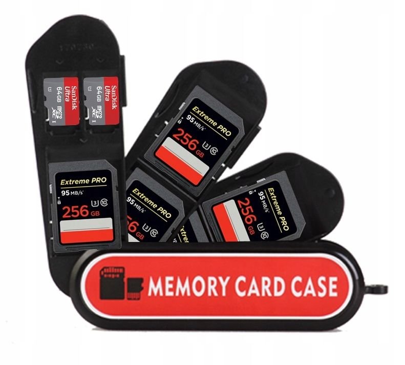 Futerał Case Etui Pudełko Box Na Karty Pamięci 5x Sd Sdhc Sdxc + 2x Microsd / Kh4 - Typ A