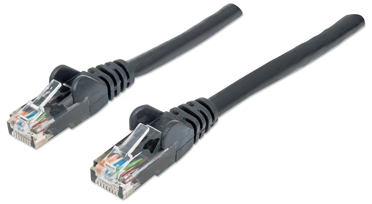 Intellinet Patchcord Cat.6 UTP 1,5m Czarny 100% MIEDŹ