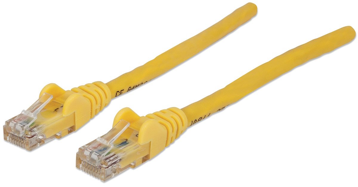 Intellinet Patchcord Cat.6 UTP 7,5m Żółty 100% MIEDŹ