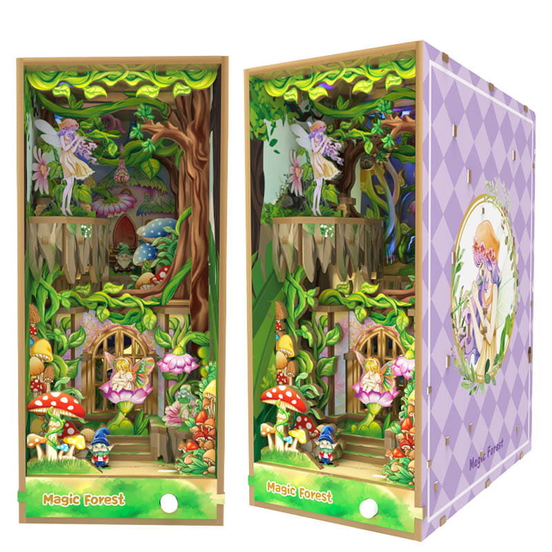 Miniaturowy domek Book Nook - Leśne elfy