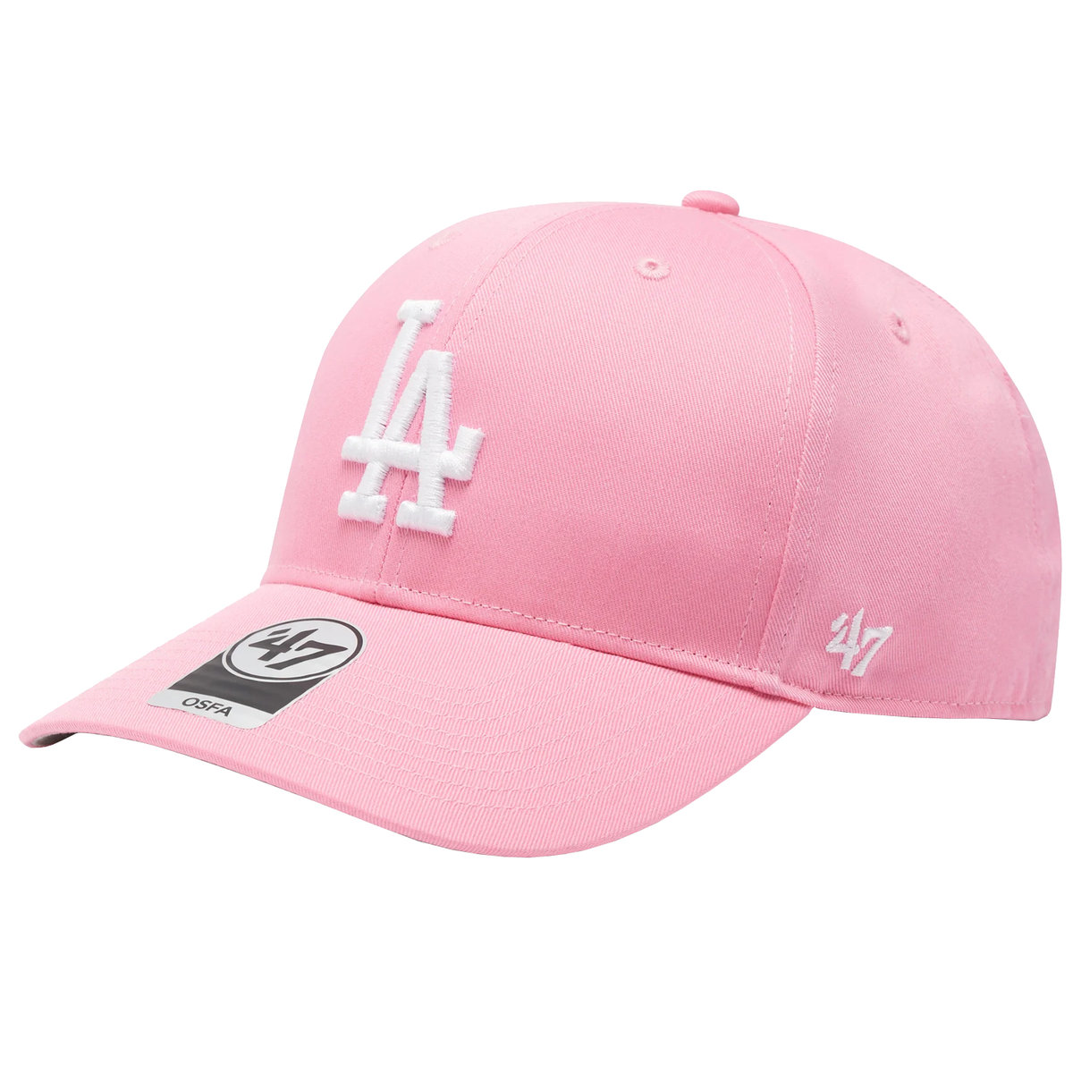 47 Brand MLB Los Angeles Dodgers Cap B-RAC12CTP-RSA, Kobieta, Czapka z daszkiem, Różowy