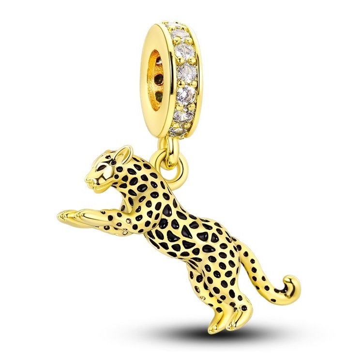 Zawieszka SREBRO 925 Charms koralik do PANDORA Gepard