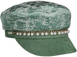 Czapka Żeglarska z Perlami Brocade by Seeberger, zielony, One Size