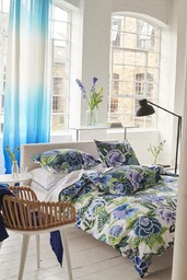 Designers Guild Poszwa perkalowa Rose De Damas Indygo