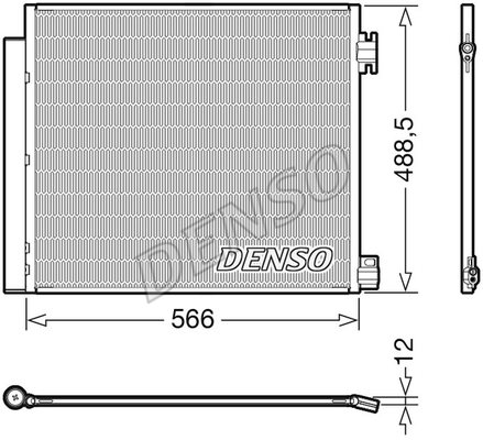 Skraplacz, klimatyzacja Denso DCN46026
