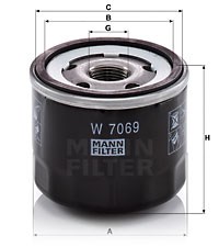 Filtr oleju Mann-filter W 7069