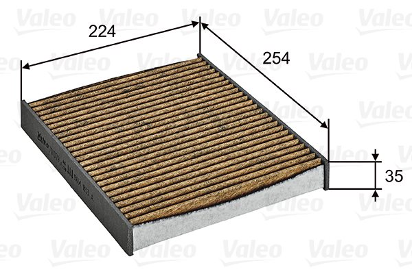 Filtr, wentylacja przestrzeni pasażerskiej Valeo 701029