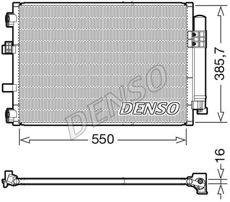 Skraplacz, klimatyzacja Denso DCN10043