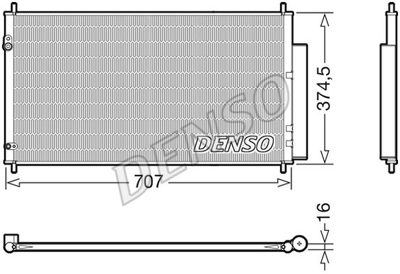 Skraplacz, klimatyzacja Denso DCN40025