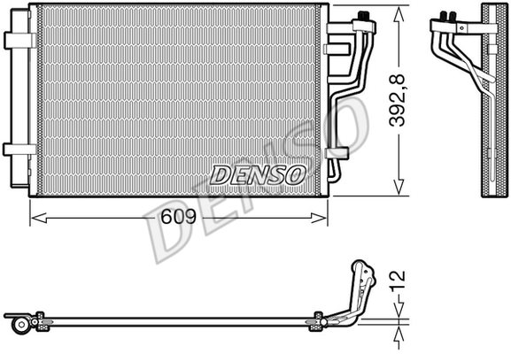 Skraplacz, klimatyzacja Denso DCN41013