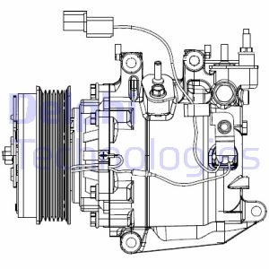 Sprężarka, klimatyzacja Delphi CS20503