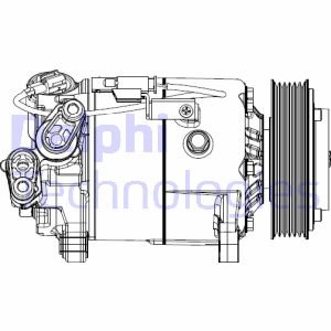 Sprężarka, klimatyzacja Delphi CS20500