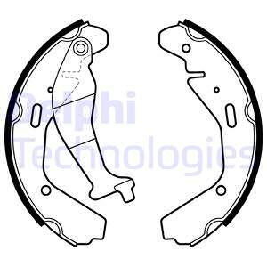 Zestaw szczęk hamulcowych Delphi LS1990