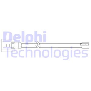 Styk ostrzegawczy, zużycie okładzin hamulcowych Delphi LZ0299